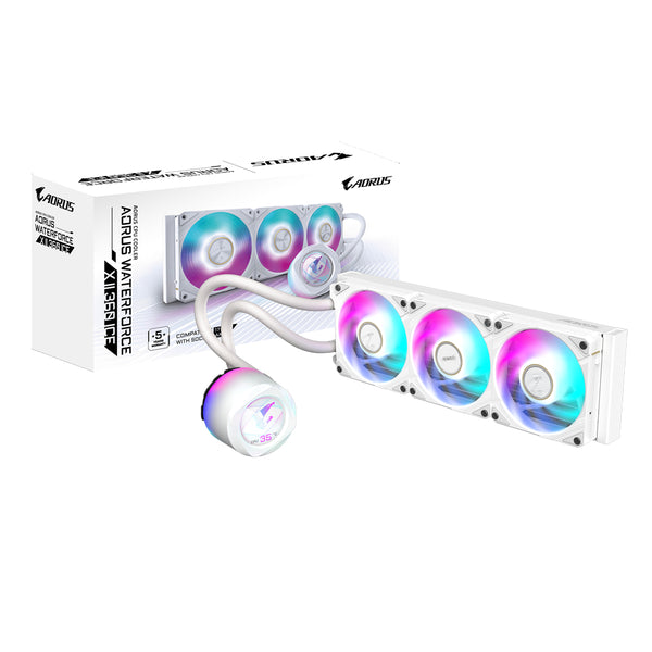 Aorus WATERFORCE X II 360 ICE Vandkøler 1-pack Hvid 120 mm
