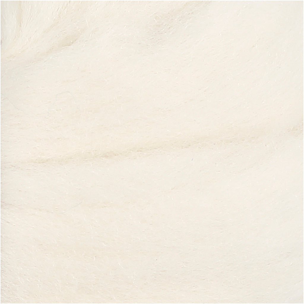 Merinould, tykkelse 21 my, råhvid, 100 g/ 1 pk.