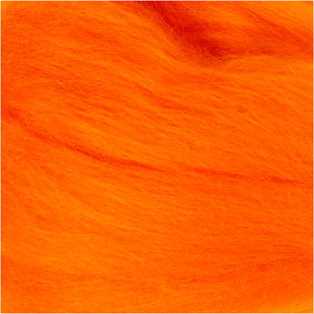 Merinould, tykkelse 21 my, orange, 100 g/ 1 pk.