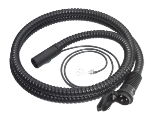 Miniplug indtagskabel 1,0m sort