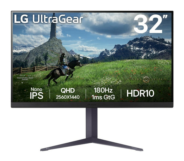 LG UltraGear 32GS85Q-B 32 2560 x 1440 (2K) HDMI DisplayPort 180Hz Pivot Skærm