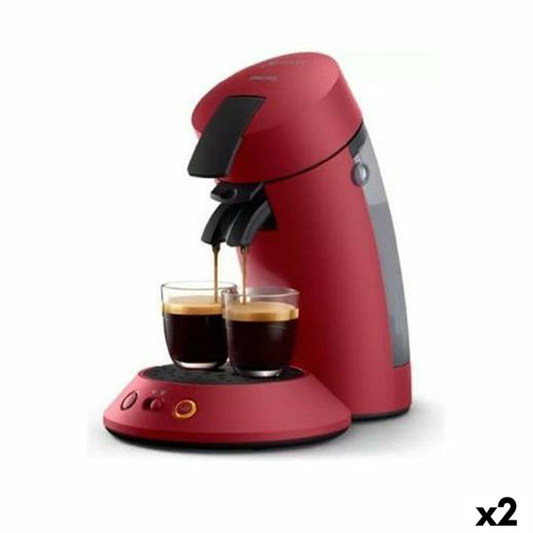 Kapselkaffemaskine Philips SENSEO ORIGINAL PLUS Rød 1 bar 0,7 L (2 enheder)