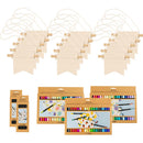 Gruppe DIY Kit Mal dit eget banner, str. 10,5x12 cm, streg 2,3+3,6 mm, ass. farver, 60 stk./ 1 pk.