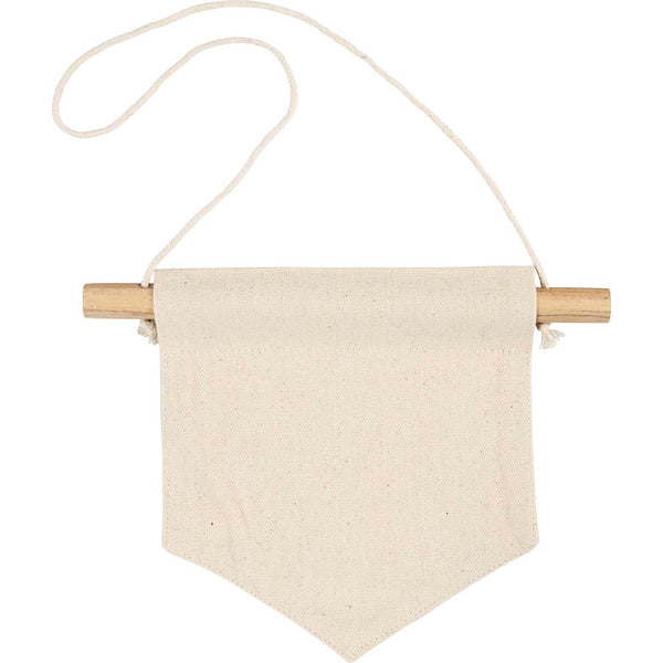 Vægbanner, Spids form, H: 16,5 cm, B: 15 cm, 300 g, lys natur, 2 stk./ 1 pk.