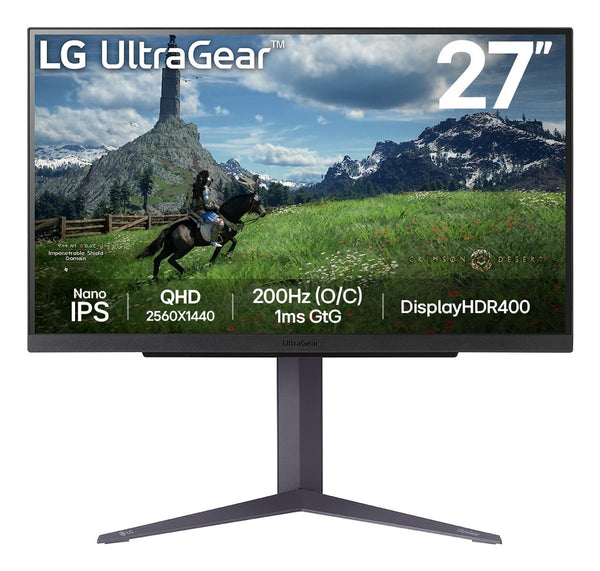 LG UltraGear 27GS85QX-B 27 2560 x 1440 (2K) IPS HDMI DisplayPort 180 Hz