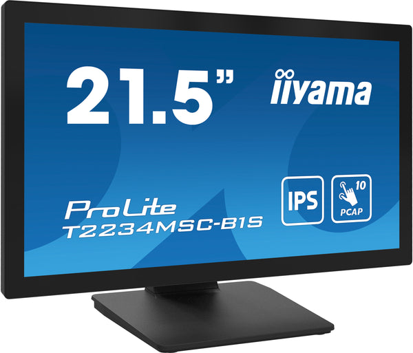 iiyama ProLite T2234MSC-B1S 22 IPS 1920 x 1080 (Full HD) VGA (HD-15) HDMI DisplayPort