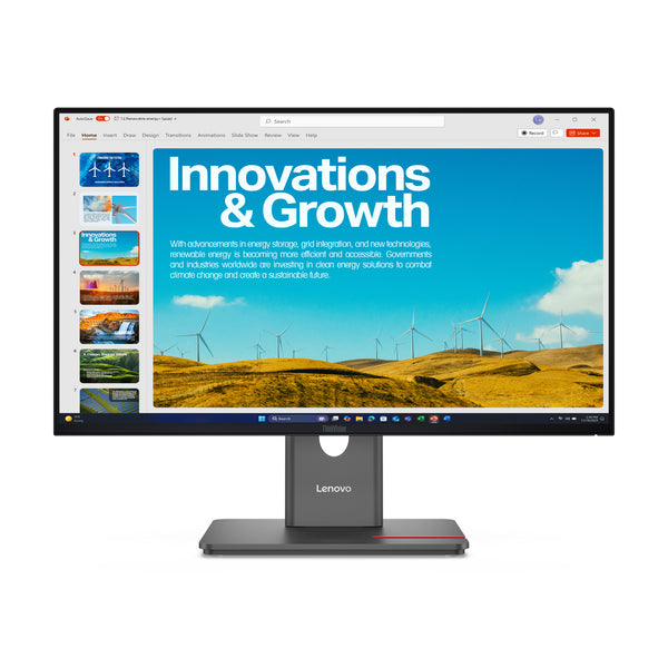 Lenovo ThinkVision P24QD-40 LED display 60,5 cm (23.8) 2560 x 1440 pixel Quad HD LCD Sort