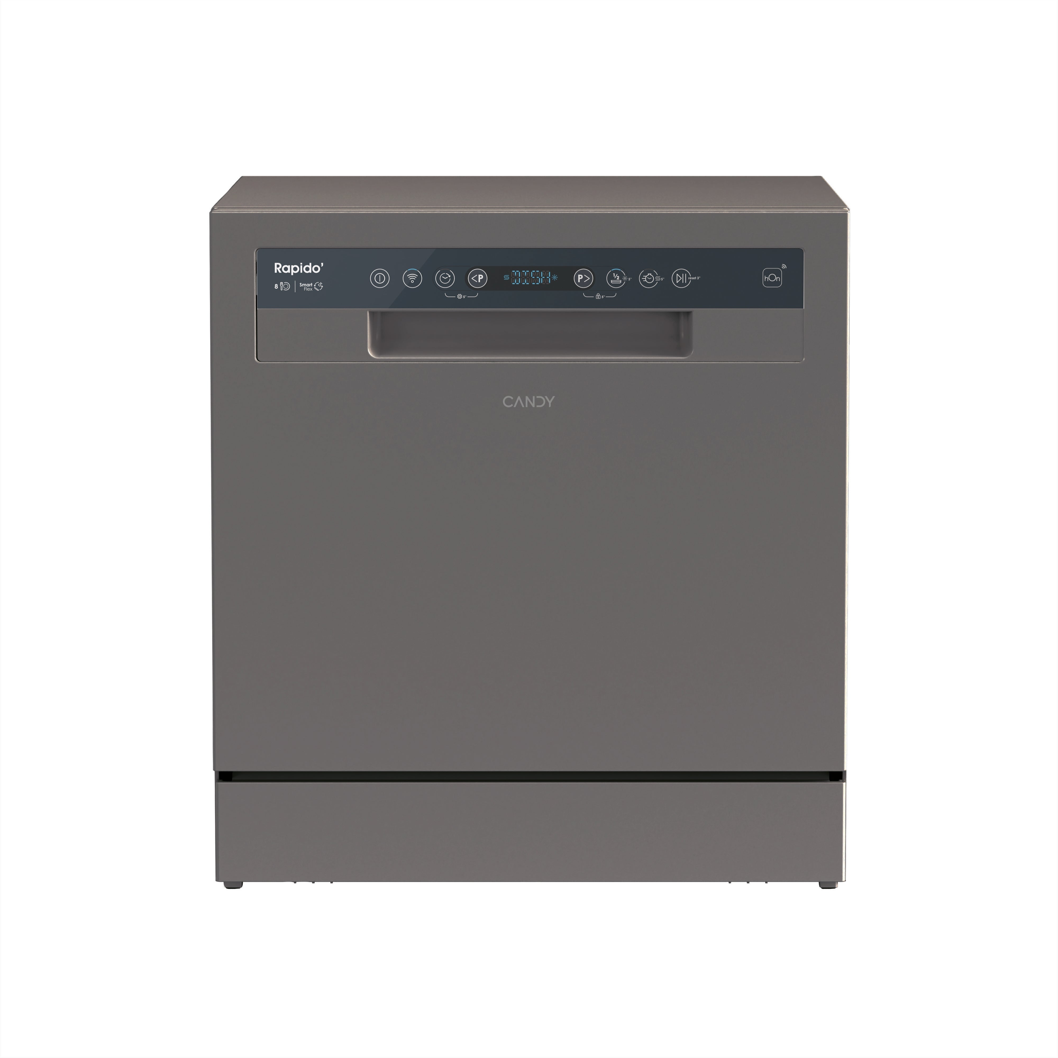 Candy Dishwasher  CP 8F9FFA  Free standing  Width 55 cm  Number of place settings 8  Number of programs 8  Energy efficiency class F  Display  Antracite