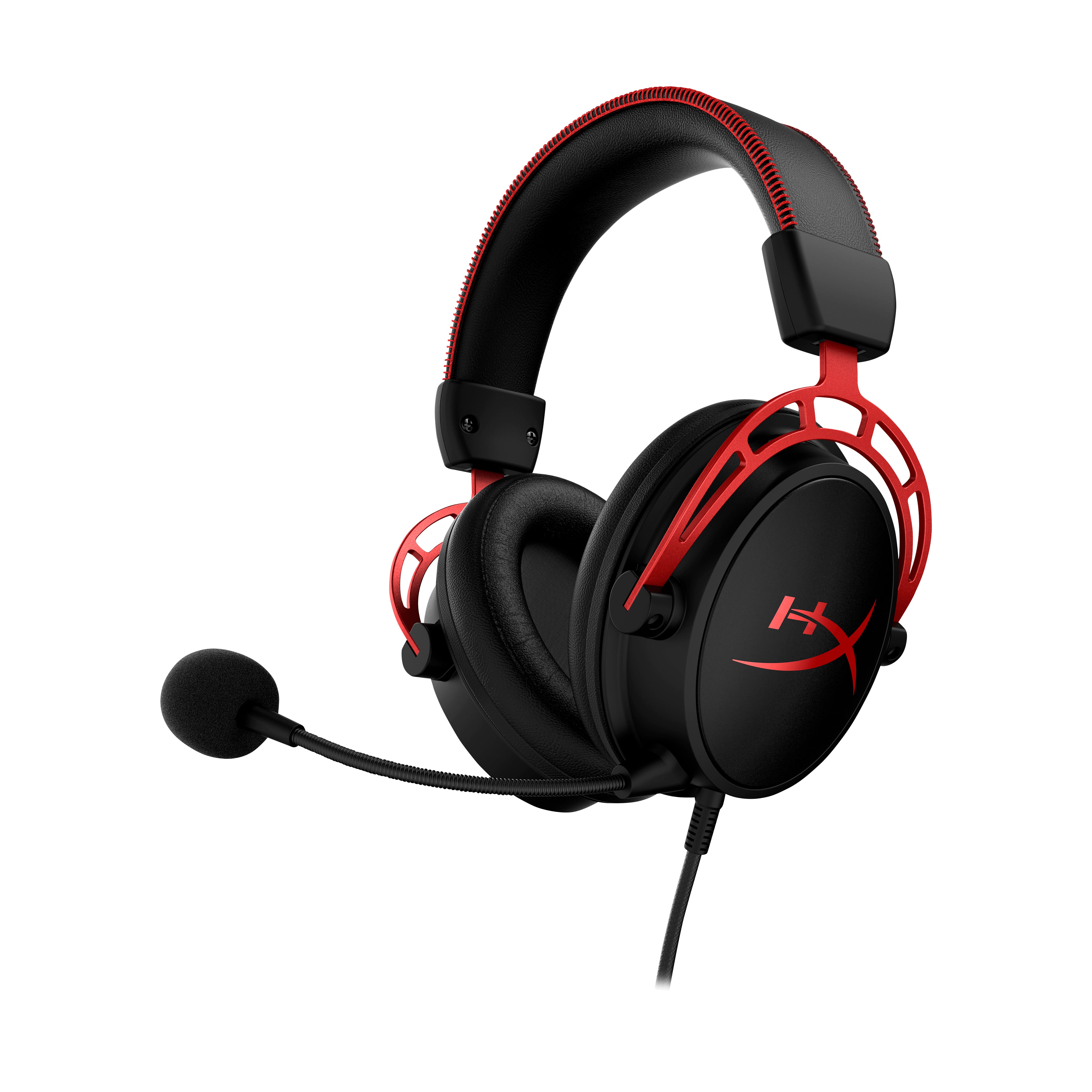 HyperX Cloud Alpha Kablet Høretelefoner Sort Rød