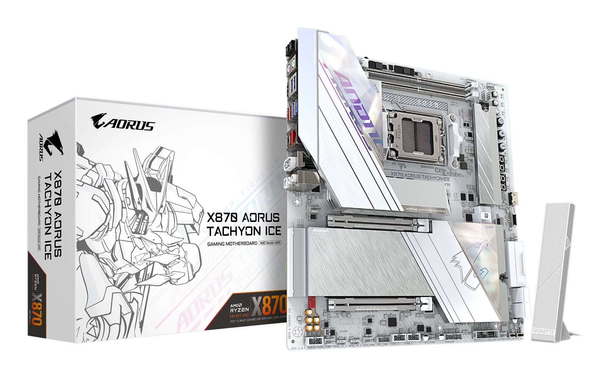 GIGABYTE X870 AORUS TACHYON ICE AMD X870 Sokkel AM5 Udvidet ATX