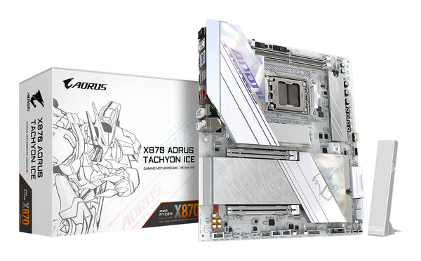 GIGABYTE X870 AORUS TACHYON ICE AMD X870 Sokkel AM5 Udvidet ATX