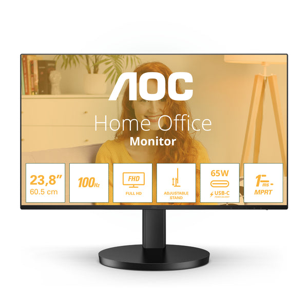 AOC Basic-line 24B3CF2 24 1920 x 1080 (Full HD) HDMI USB-C 100Hz  Dockingskærm