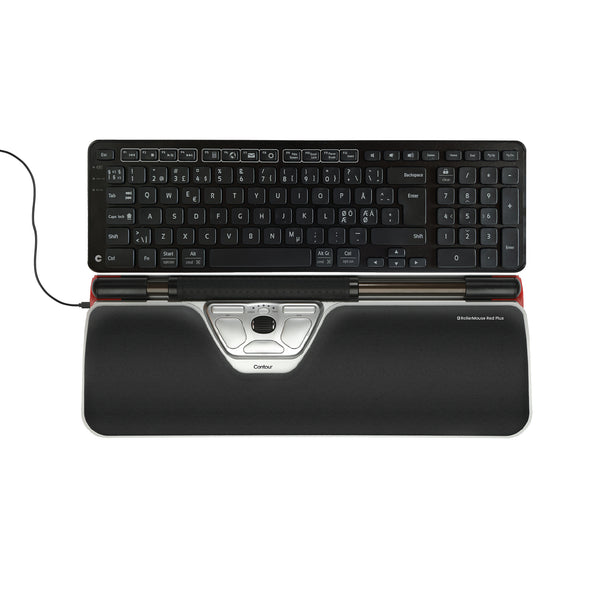 Contour RollerMouse Red Plus Sort Sølv Central pegeenhed