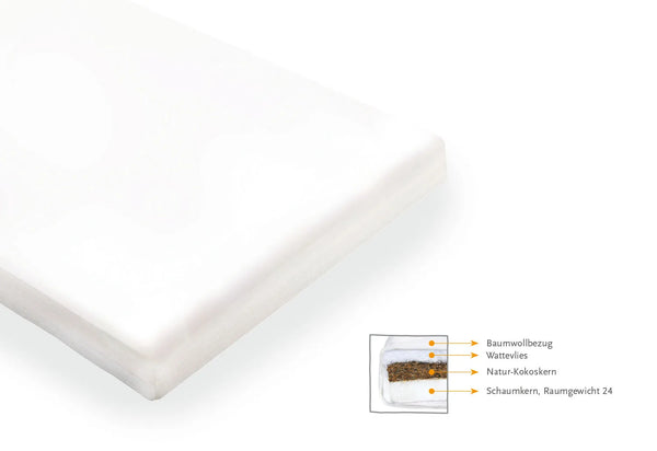 Pinolino Madras til Kombi/Juniorseng, 140x70x7cm, Kokos