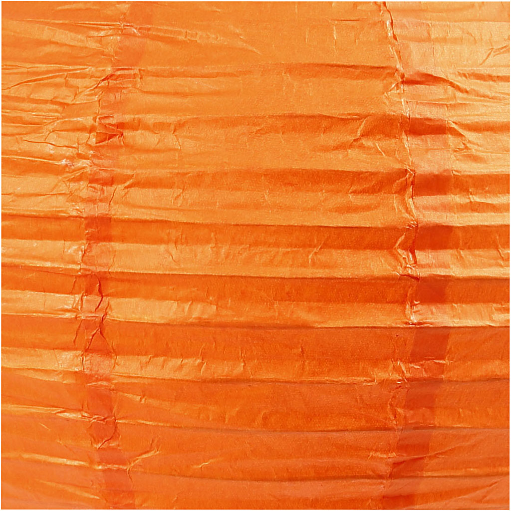 Rispapirlampe, diam. 20 cm, orange, 1 stk.