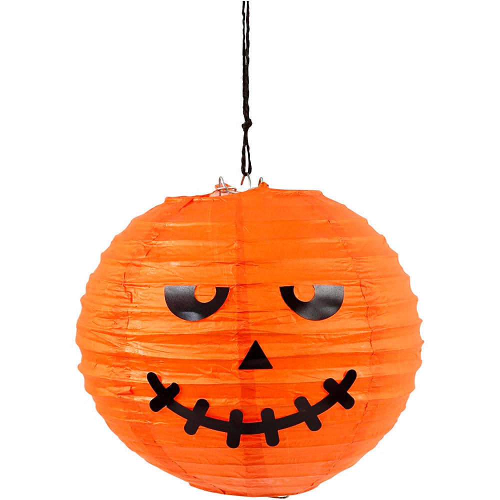 Rispapirlampe, diam. 20 cm, orange, 1 stk.