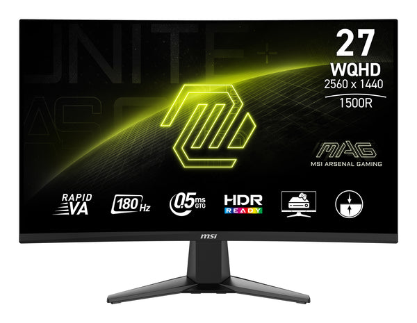 MSI MAG 27CQ6F 27 Rapid VA 2560 x 1440 (2K) HDMI DisplayPort 180Hz