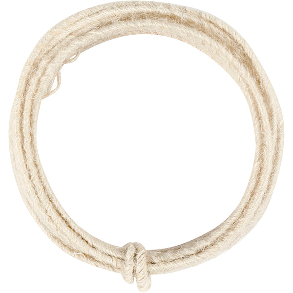 Jute wire, tykkelse 2-4 mm, hvid, 3 m/ 1 pk.