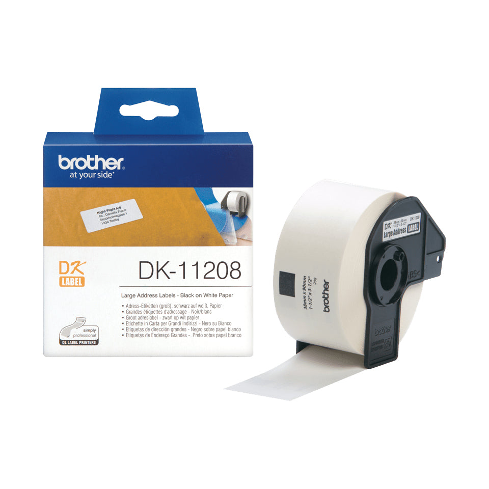 Brother DK-11208 Adresseetiketter