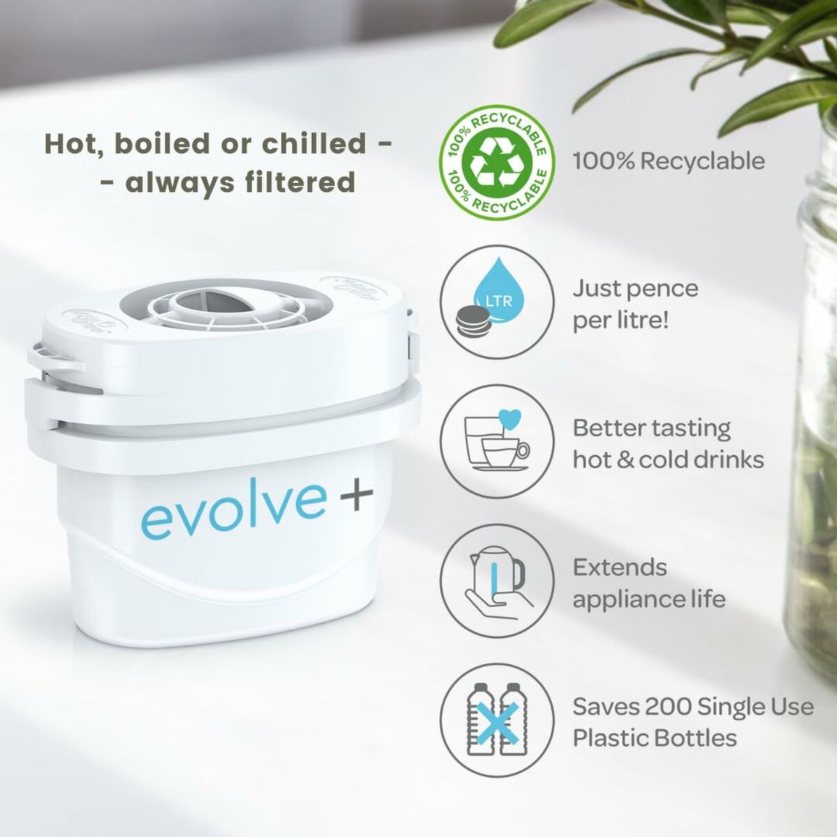 Vandbeholder Aqua Optima STAUR001 Sort Plastik