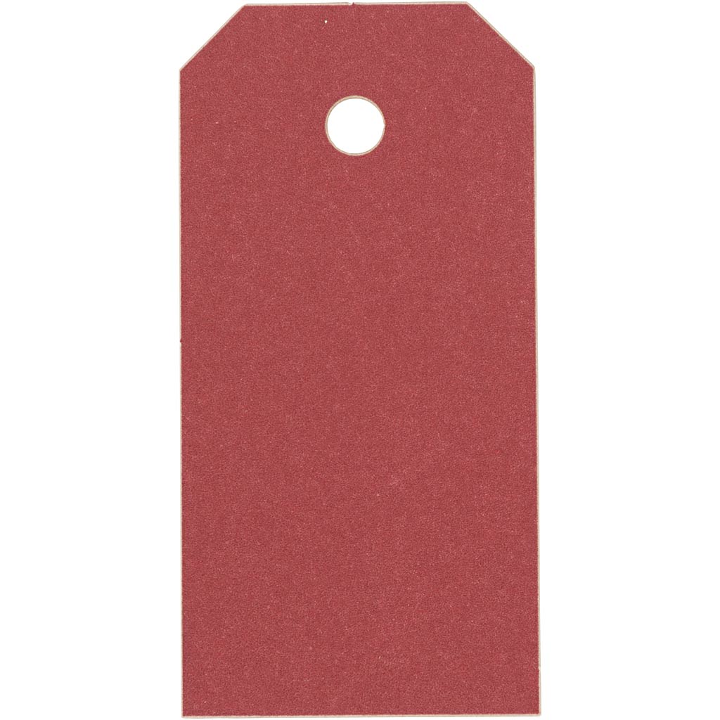 Røde Manilamærker 4x8 cm, 20 stk. af 250 g papir