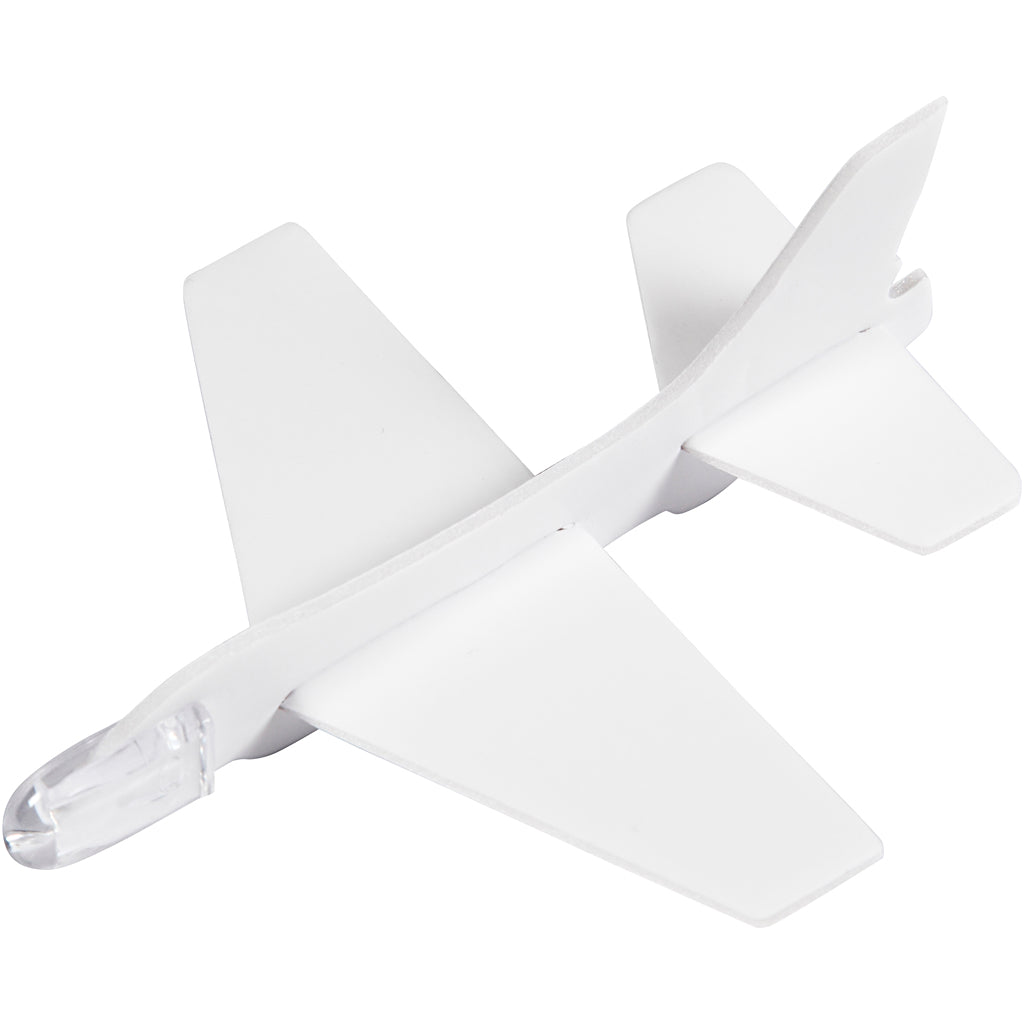 Flyvemaskiner, L: 11,5-12,5 cm, B: 11-12 cm, hvid, 3 stk./ 1 pk.