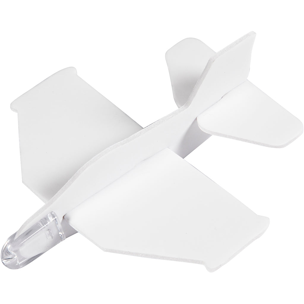 Flyvemaskiner, L: 11,5-12,5 cm, B: 11-12 cm, hvid, 3 stk./ 1 pk.