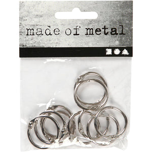 Bogring, diam. 19 mm, tykkelse 2 mm, 10 stk./ 1 pk.