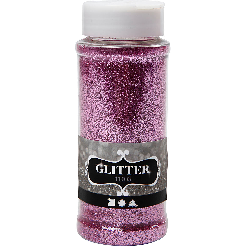 Glitter, pink, 110 g/ 1 ds.