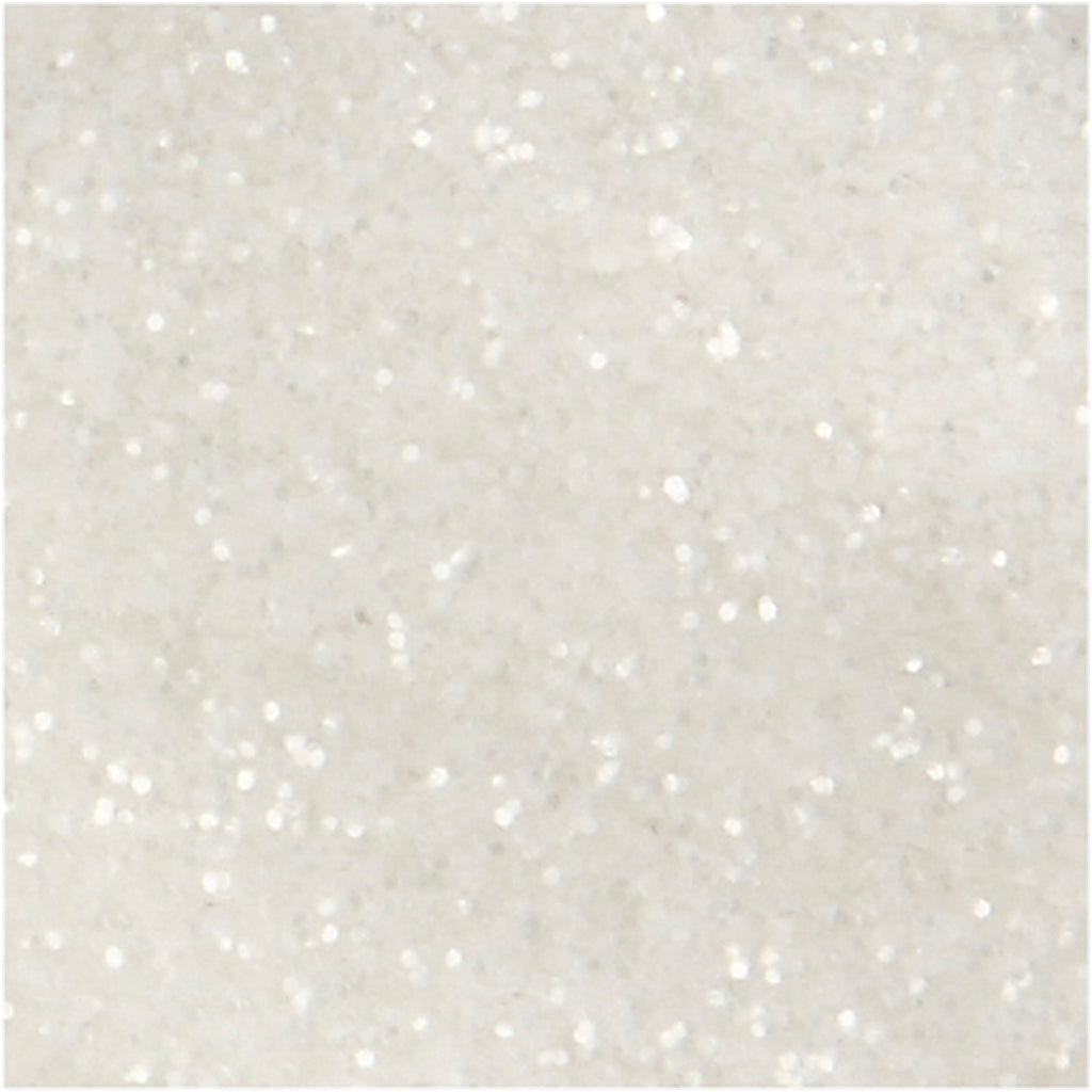 Glitter, hvid, 110 g/ 1 ds.