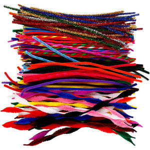Chenille Piberensere, 30,5 cm, 250 stk. Ass. Farver