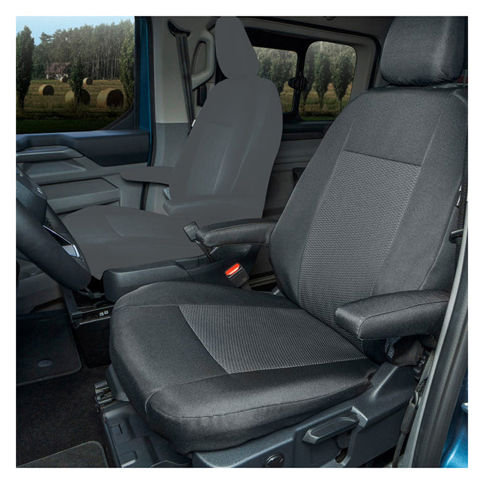 Sædeovertræk førerside 2xarmlæn Transit Custom,T7 2024-