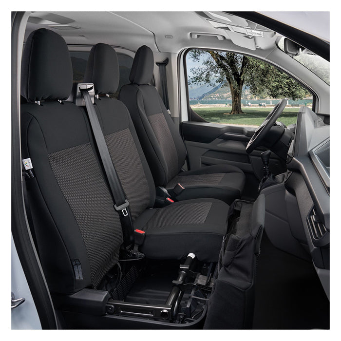 Sædeovertræk passagerside m/bord Transit Custom 2024-