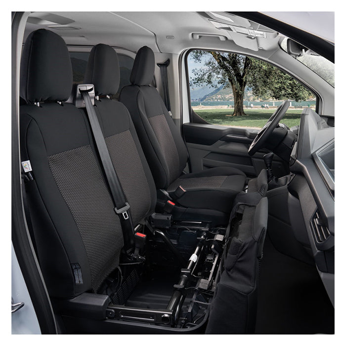 Sædeovertræk passagerside m/bord Transit Custom 2024-