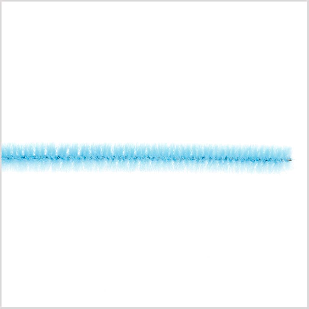 Chenille, L: 30 cm, tykkelse 6 mm, blå, 50 stk./ 1 pk.
