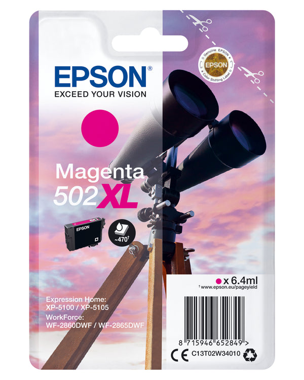 Epson 502XL Magenta 470 sider