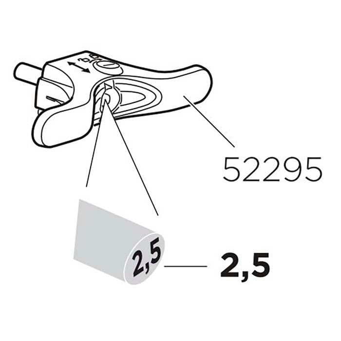 Thule håndtag til 941/943  25mm