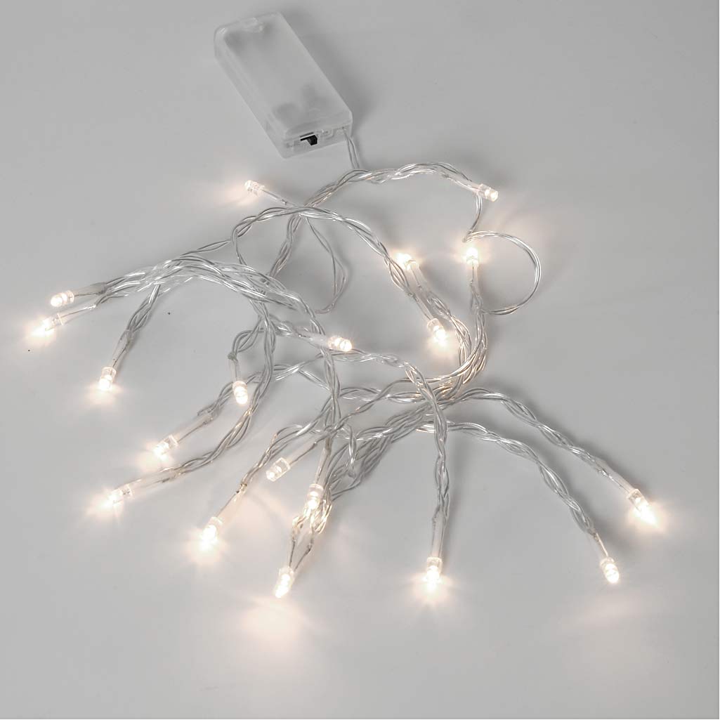 LED Lyskæde, L: 3,15 m, transparent, 1 stk.