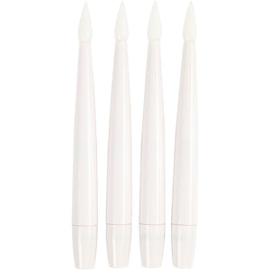 LED Juletræslys, H: 15,5 cm, diam. 14 mm, 4 stk./ 1 pk.