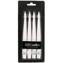 LED Juletræslys, H: 15,5 cm, diam. 14 mm, 4 stk./ 1 pk.