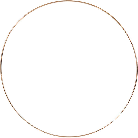 Metalring, diam. 30 cm, tykkelse 3 mm, guld, 1 stk.