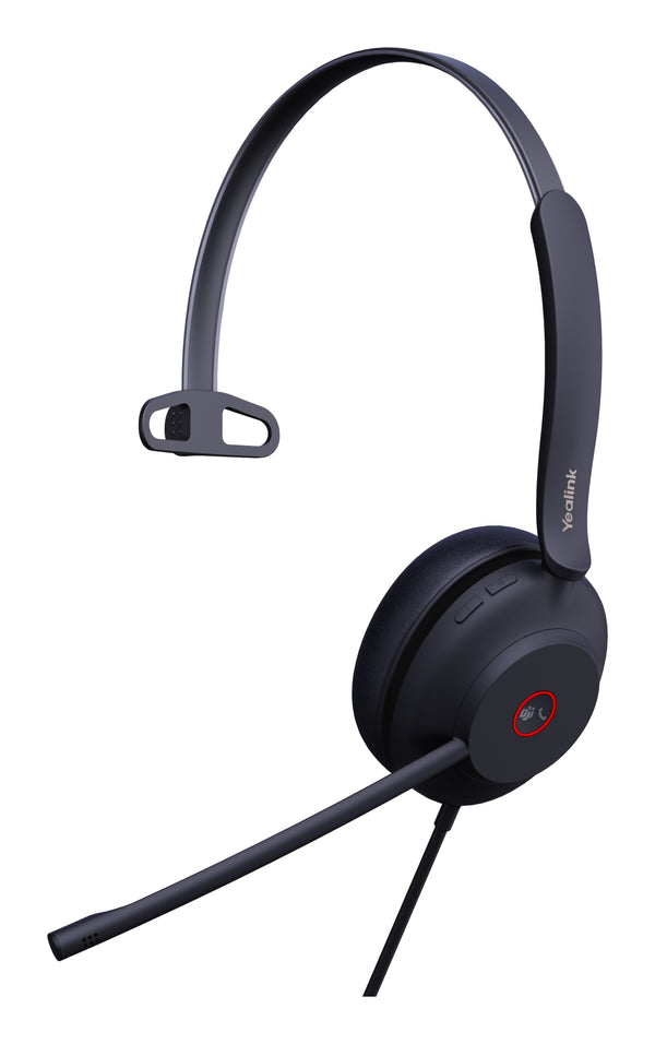 Yealink UH37 Mono Teams Kabling Headset Sort