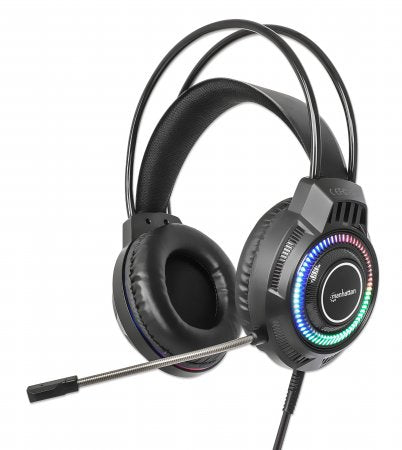 Manhattan Kabling Headset Sort