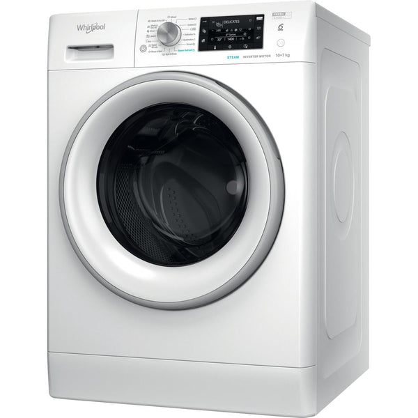 Whirlpool FFWDD 1076258 SV EE vaskemaskine - tørretumbler Fritstående Front-læsning Hvid E