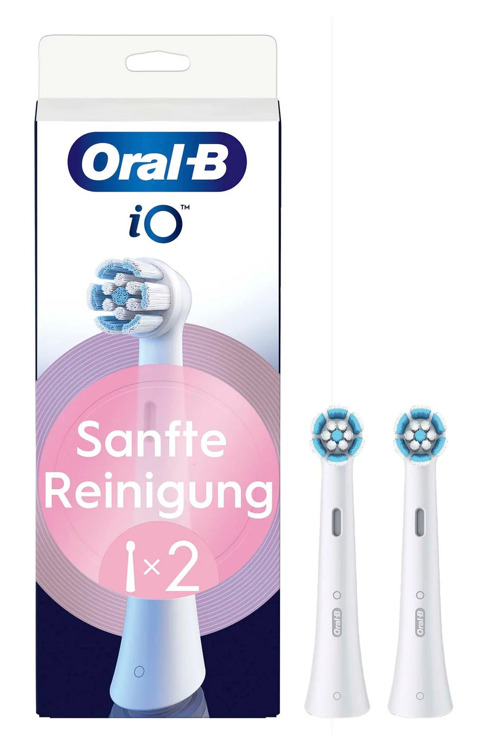 Oral-B iO Aufsteckbürsten, 2er, Weiß