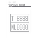 Digital vægttavler m/nytte last sølv