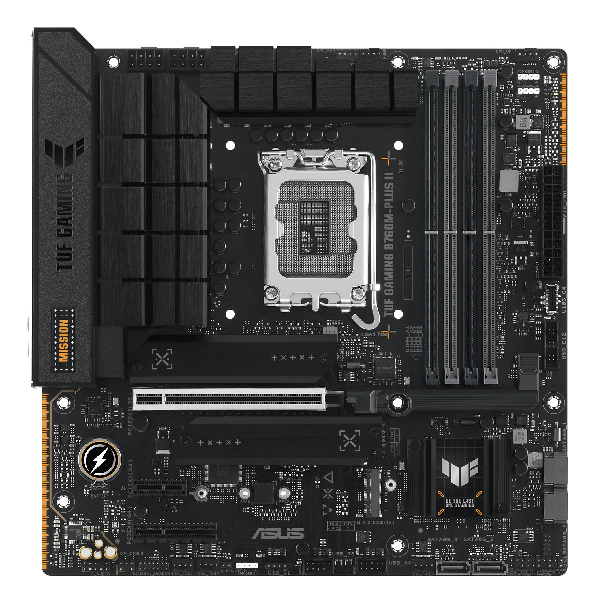 ASUS TUF GAMING B760M-PLUS II Micro-ATX LGA1700 sokkel Intel B760
