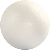 Hvide Styroporkugler 6 cm - 5 stk. til Kreative Projekter