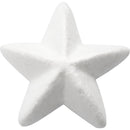 Hvide Styropor Stjerner 11 cm - 25 stk. Pakke
