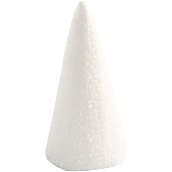 Kegle, H: 11 cm, diam. 5,5 cm, hvid, 5 stk./ 1 pk.